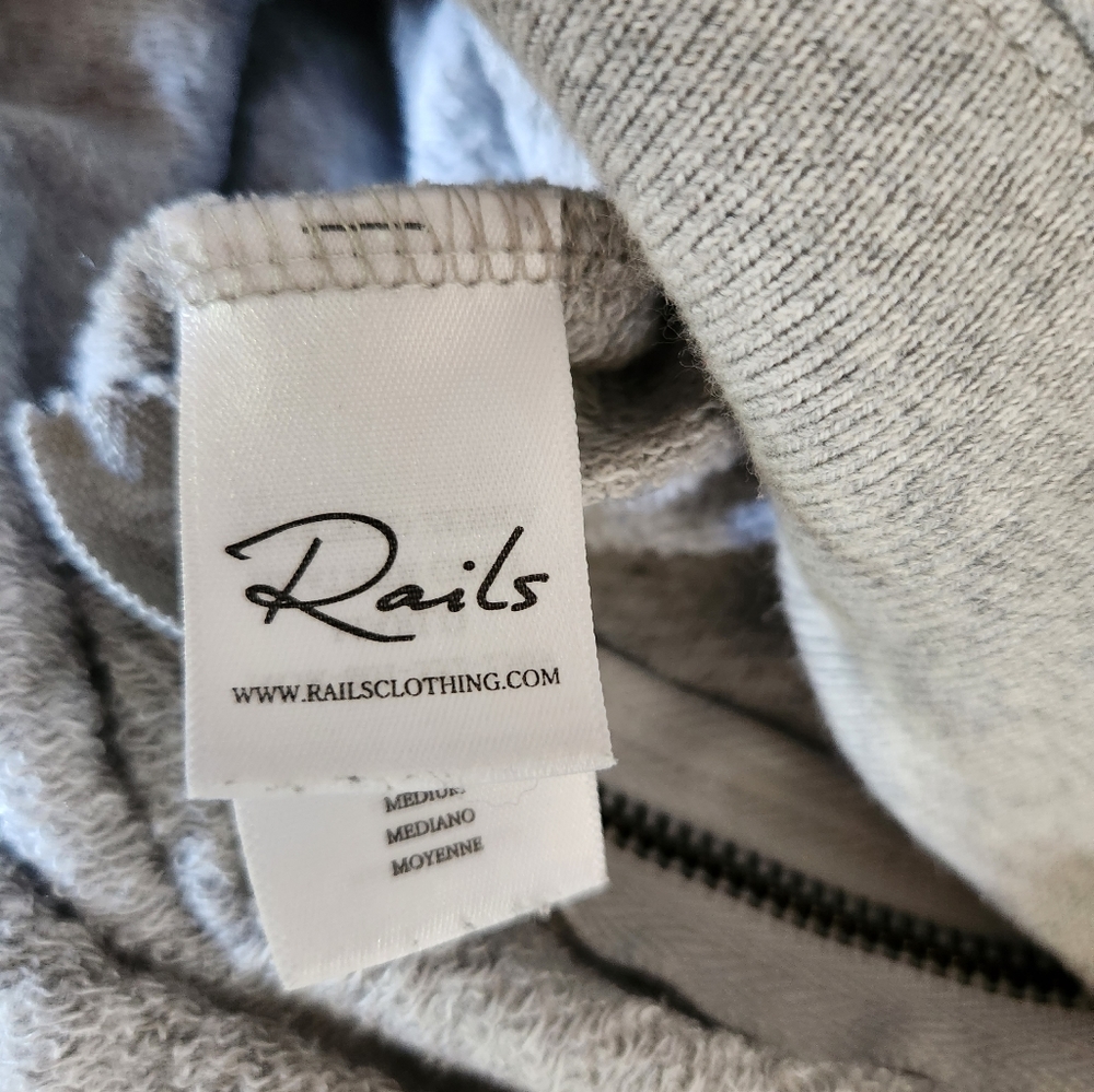 Rails Marlo Flocked Zebra Side Zipe Sweater Sweat… - image 4